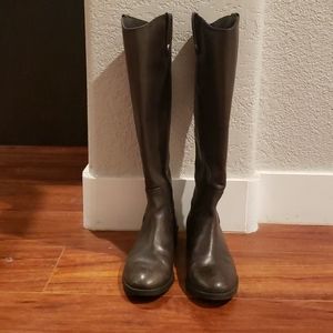 Dark brown riding boots